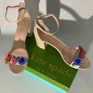 Kate Spade New York Raffia Floral Sandals